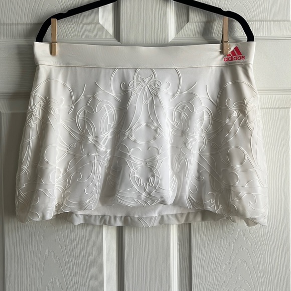 Adidas Adizero White Tennis Skirt‎ / SZ L - Picture 1 of 8